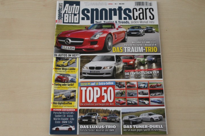 Deckblatt Auto Bild Sportscars (03/2010)